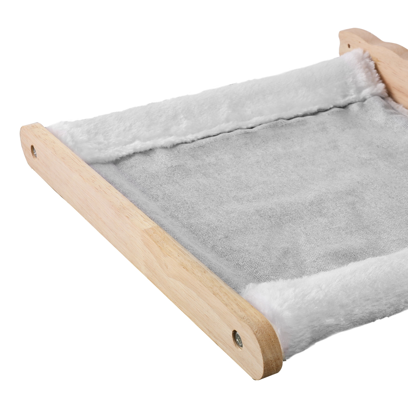 Wall Mounted Cat Shelves With 2 Jumping Posts & 2 Hammocks Up To 40 Lbs_voghion.com